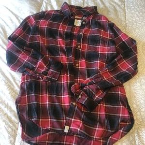 Womens AEO Super soft Plaid Shirt Medium